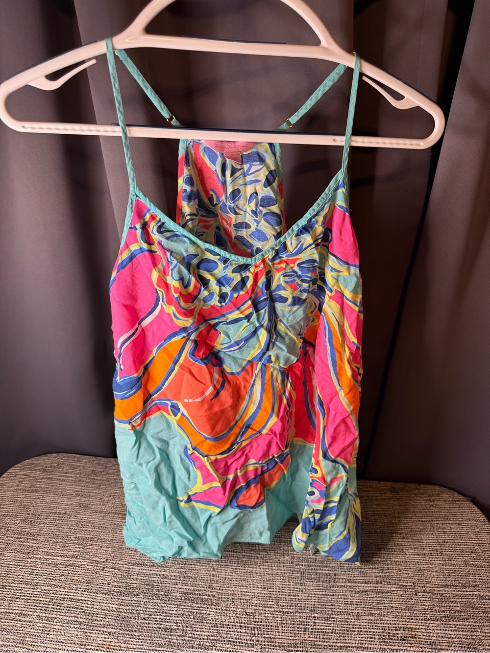 Lilly Pulitzer Girls' Bright Pink, Aqua, Orange & Blue Printed One-Piece